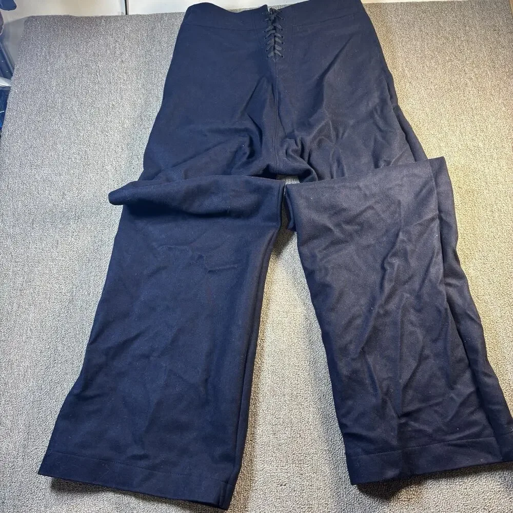 Vintage Vietnam Era US Navy Dress Blue Pants 31R Lot 2 Pairs Tognetti 13 Button